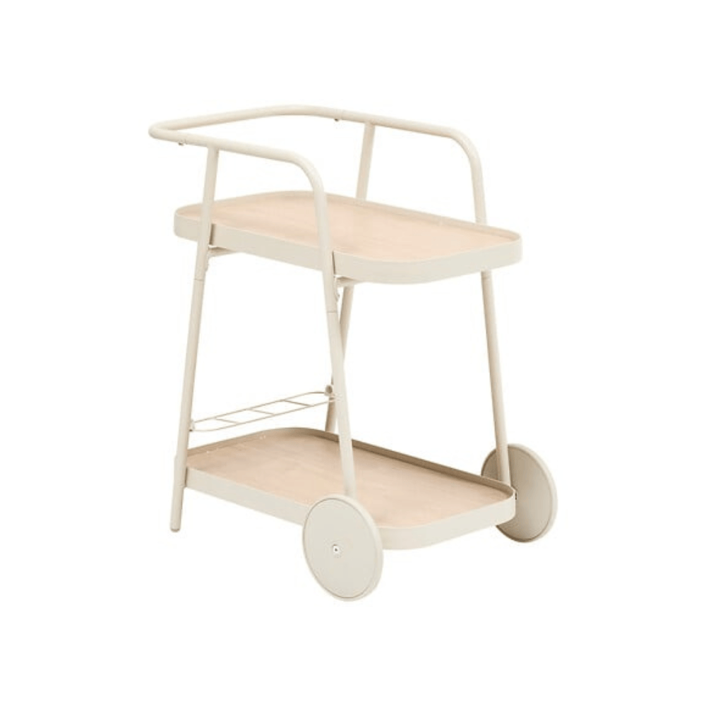Alpha 55 Desserte Easiness en aluminium argile avec roues