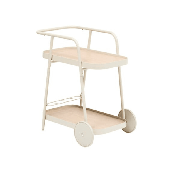 Alpha 55 Desserte Easiness en aluminium argile avec roues