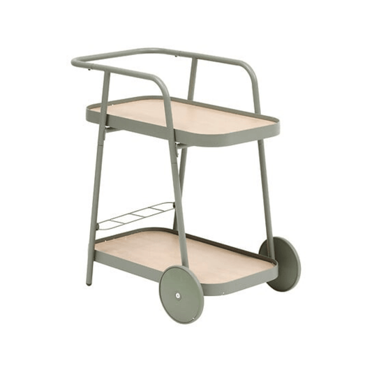 Alpha 55 Desserte Easiness en aluminium laurier avec roues