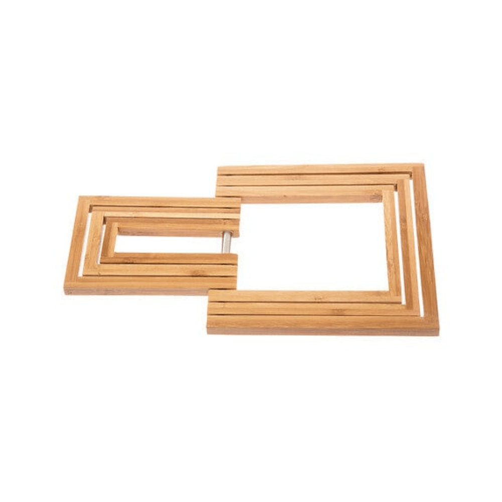 Alpha 55 Dessous de plat extensible en bambou pratique