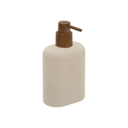 Alpha 55 Distributeur à Savon Argiléo en Résine Beige