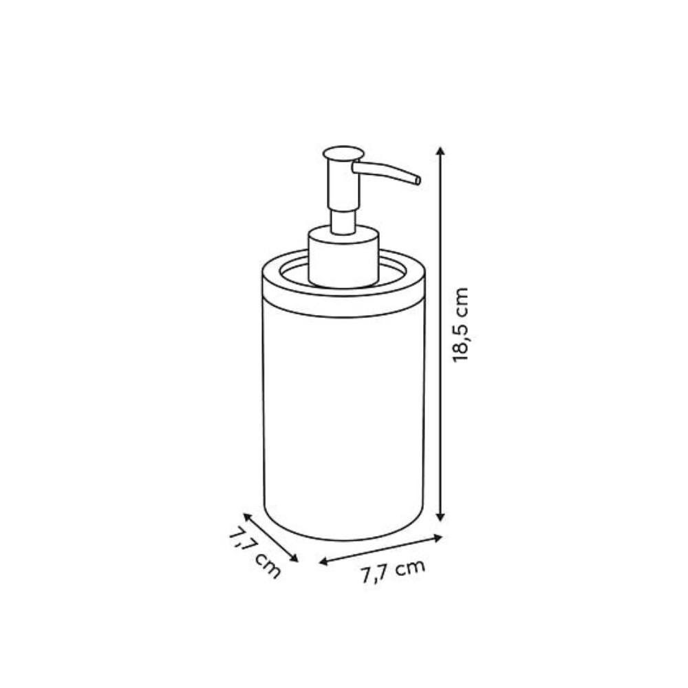 Alpha 55 Distributeur à Savon Bloom 398 ml Céramique