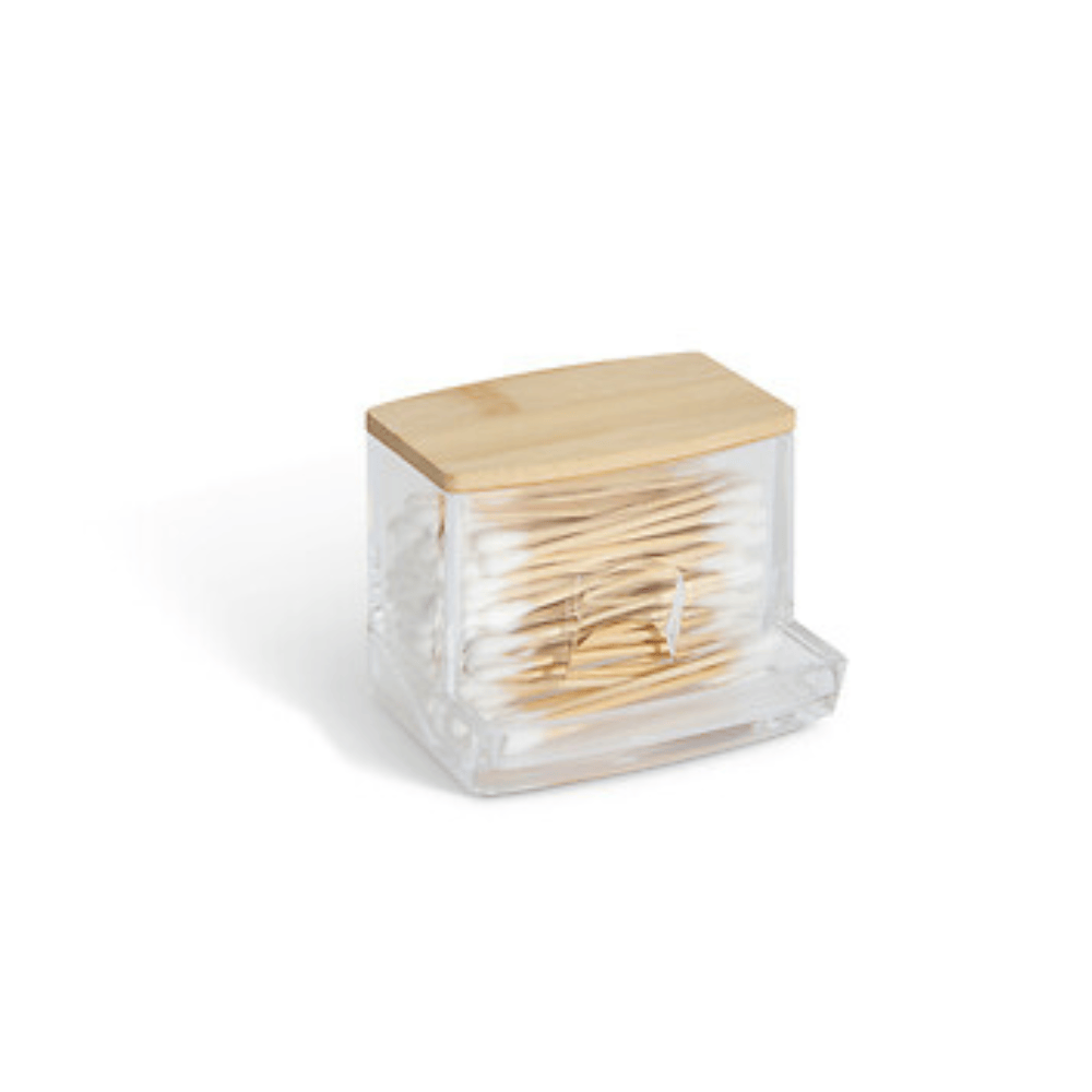 Alpha 55 Distributeur de coton-tige en bambou