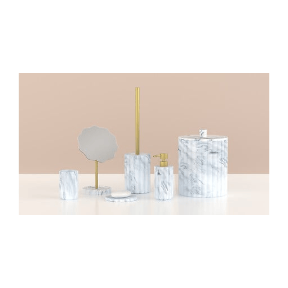 Alpha 55 Distributeur savon MARBY en polyresin – Chic & durable