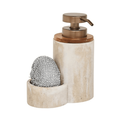 Alpha 55 Distributeur Savon Organiseur Évier Come Beige