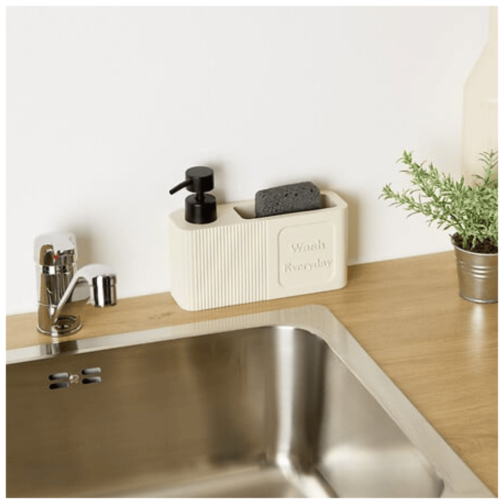 Alpha 55 Distributeur Savon Terra 0,25 L avec Éponge