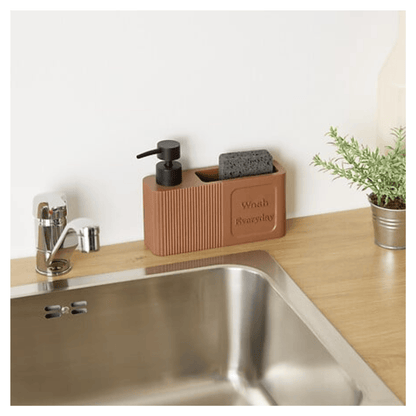 Alpha 55 Distributeur Savon Terra 0,25 L avec Éponge