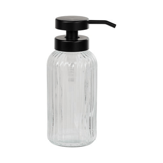 Alpha 55 Distributeur savon verre Black Edition élégant