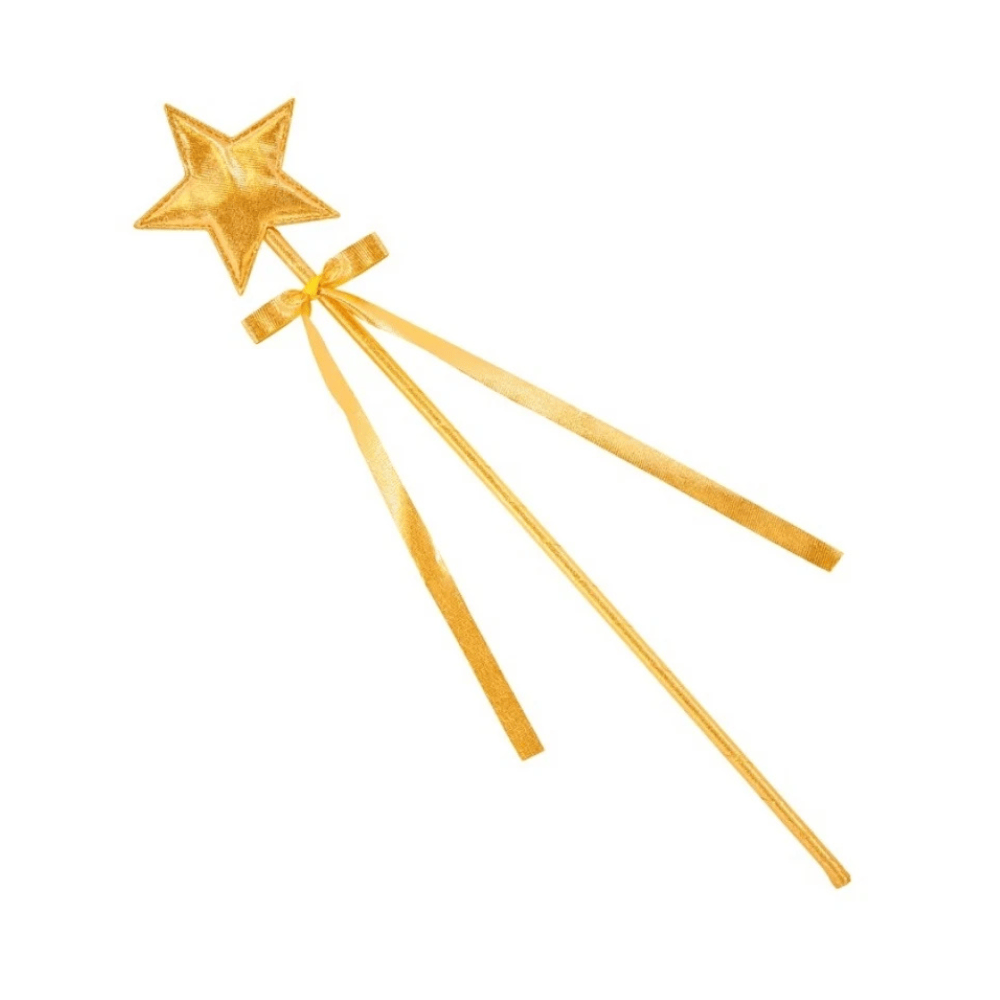 Alpha 55 Doré Baguette Étoile en Tissu 40 cm – Accessoire Déguisement