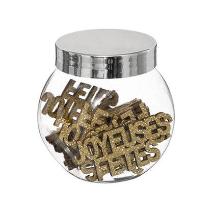 Alpha 55 Doré Bocal 12 mots “Joyeux Noël” pailletés – Alpha55