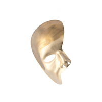 Masque Demi Visage Plastique Métallisé Déguisement