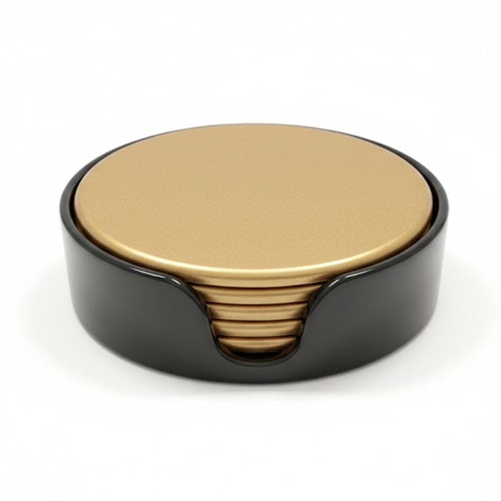 Alpha 55 Doré noir Set de 8 Sous-Verres Bicolores – Design & Chic