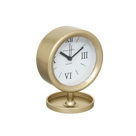 Alpha 55 Doré Réveil à poser en métal