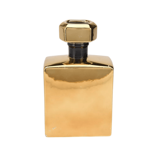 Alpha 55 Doré Vase en céramique en forme de flacon de parfum