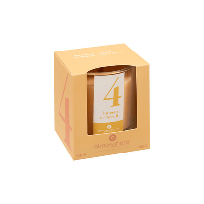 Alpha 55 Douceur de Néroli Bougie Parfumée Numia 180 g avec Cloche en Verre