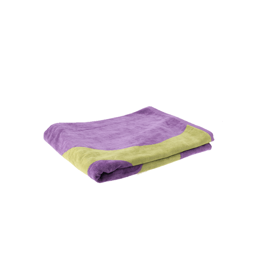 Alpha 55 Drap de plage 100x180 MOTIF CERCLES violet