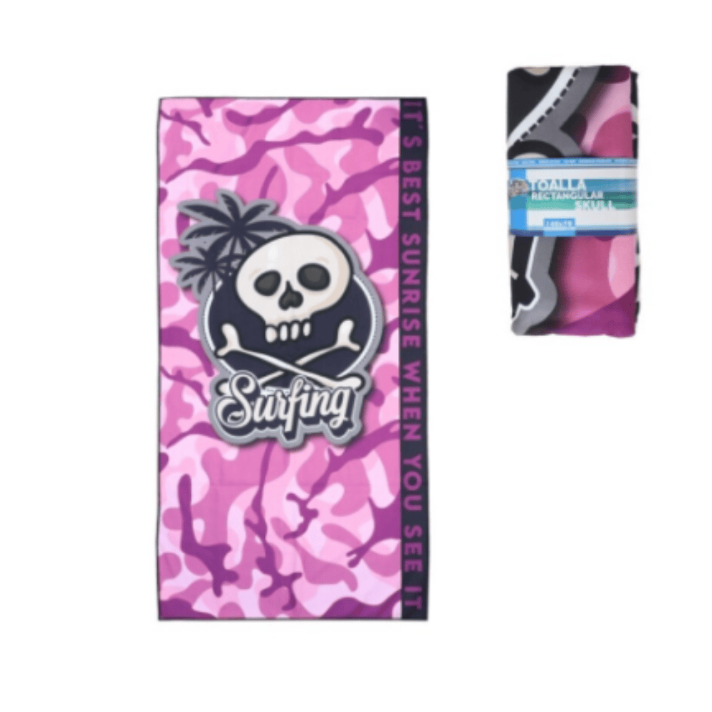 Alpha 55 Drap de plage surfing rose grand format été