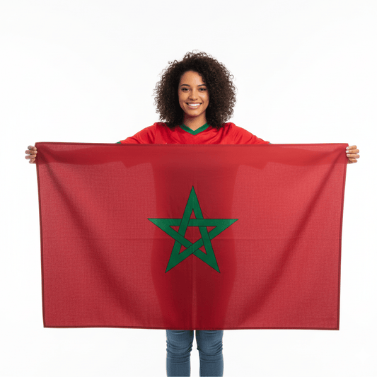 Alpha 55 Drapeau du Maroc – Supporter & décoration