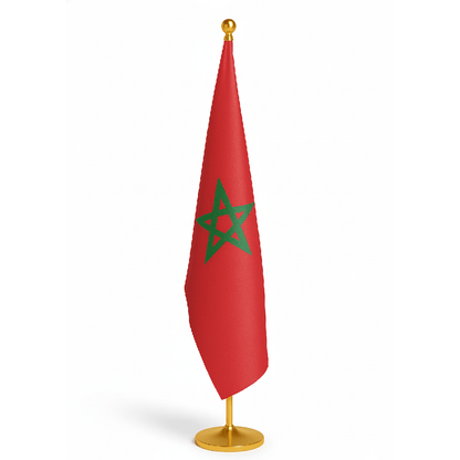 Alpha 55 Drapeau Maroc Conférence – Avec Support Stable