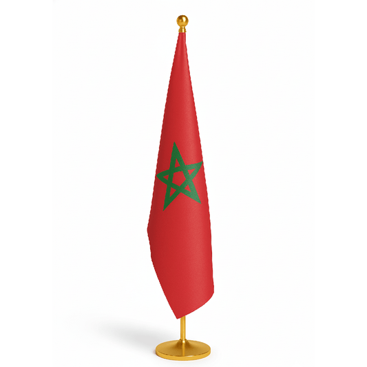 Alpha 55 Drapeau Maroc Conférence – Avec Support Stable