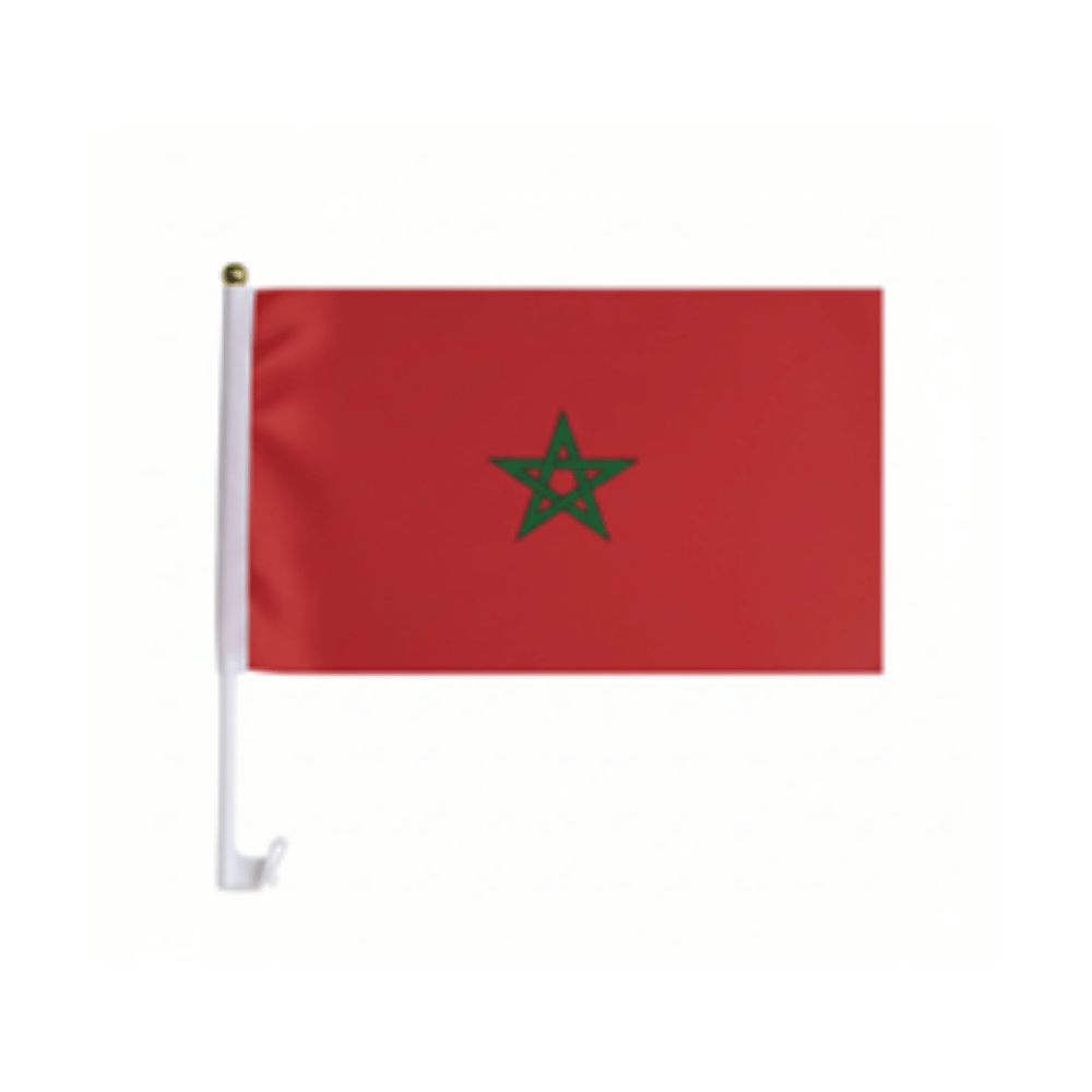 Alpha 55 Drapeau Maroc Voiture – Avec Support Résistant