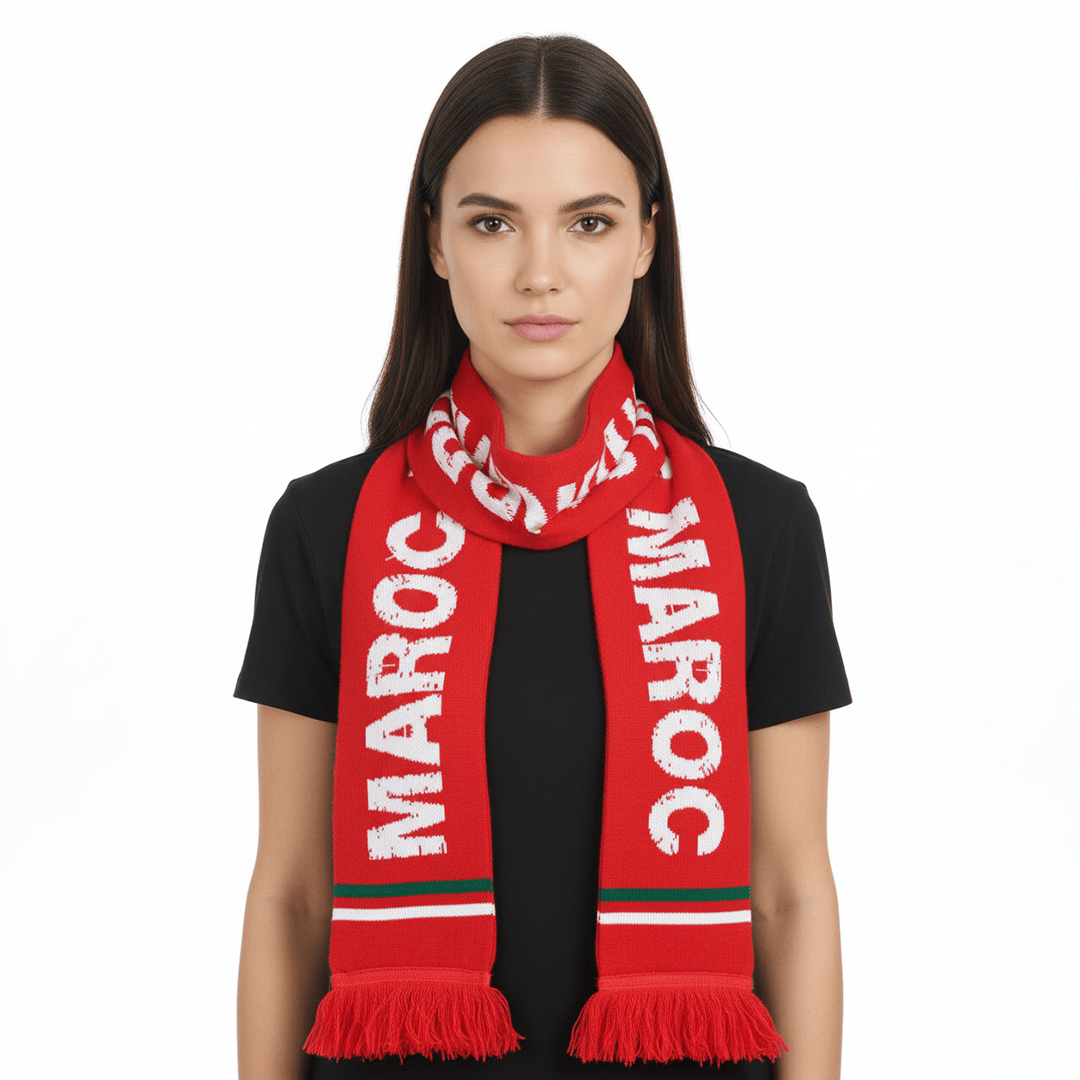 Alpha 55 Écharpe Maroc Acrylique Rouge – Supporter