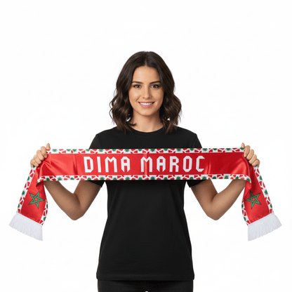 Alpha 55 Écharpe Maroc en Satin Arabe – Style Supporter