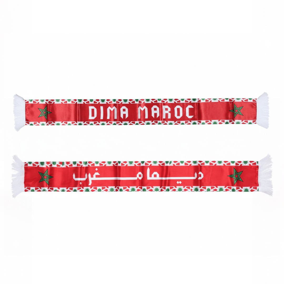 Alpha 55 Écharpe Maroc en Satin Arabe – Style Supporter