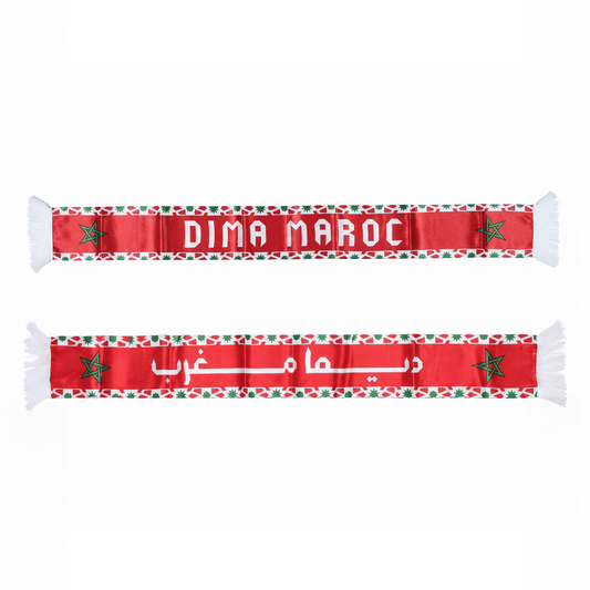 Alpha 55 Écharpe Maroc en Satin Arabe – Style Supporter