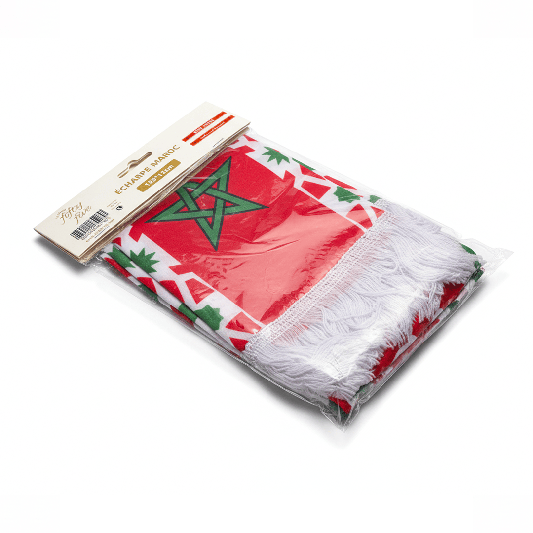Alpha 55 Écharpe Maroc en Satin Arabe – Style Supporter
