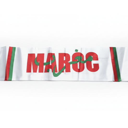 Alpha 55 Écharpe Maroc en Satin – Style Élégant