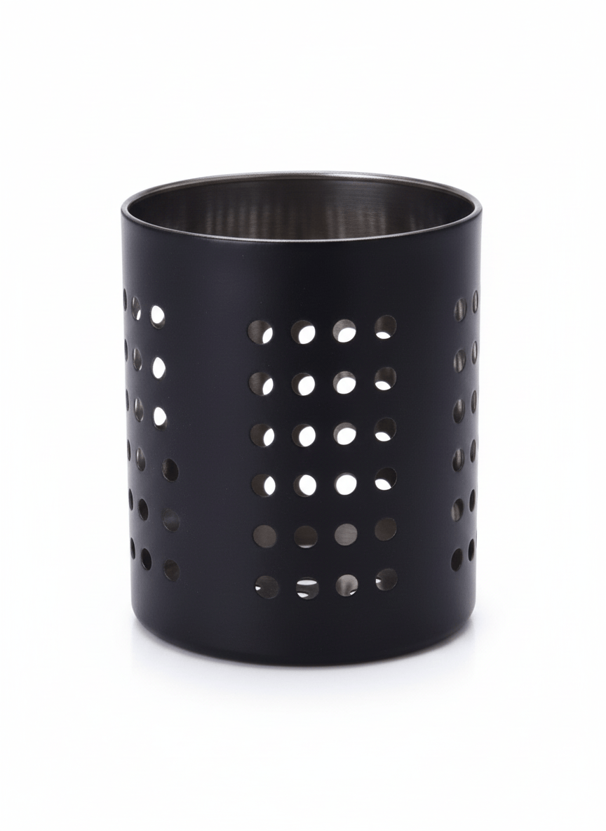 Alpha 55 Égouttoir à couverts perforé noir pratique