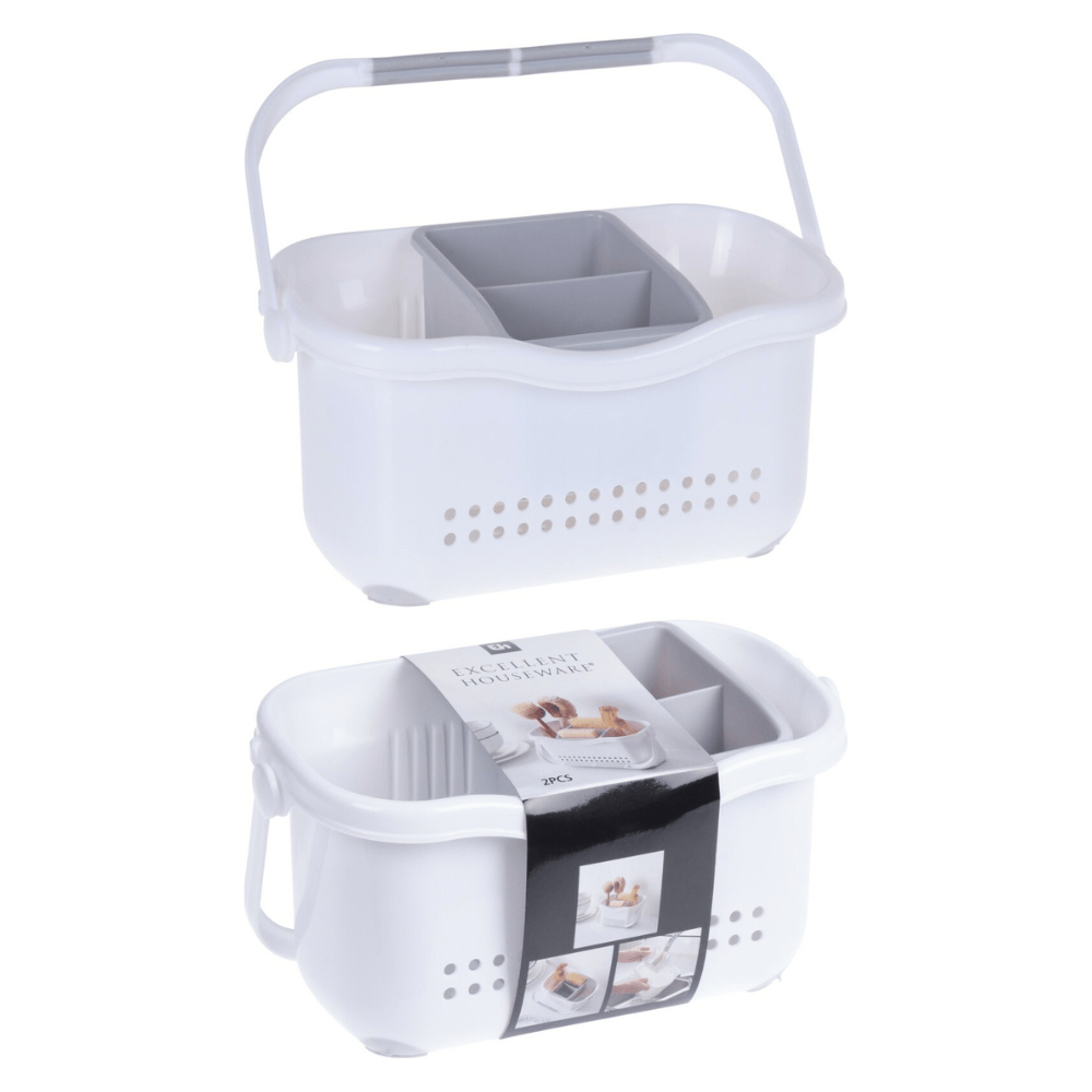 Alpha 55 Égouttoir à vaisselle avec compartiment en plastique chez Alpha55 –… – Pour une maison organisée et élégante