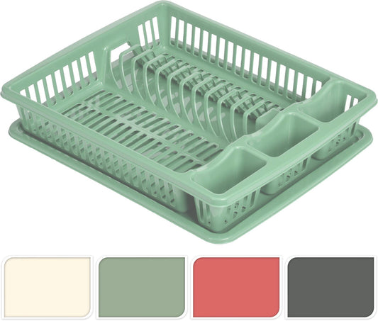 Alpha 55 Egouttoir en plastique 46x36x8 cm, 4 couleurs assortis