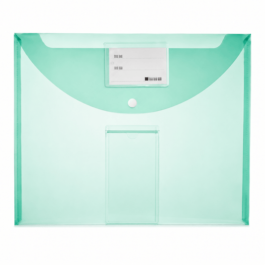 Enveloppe Plastique A4 Opaque Verte Atlas — Alpha 55 Maroc