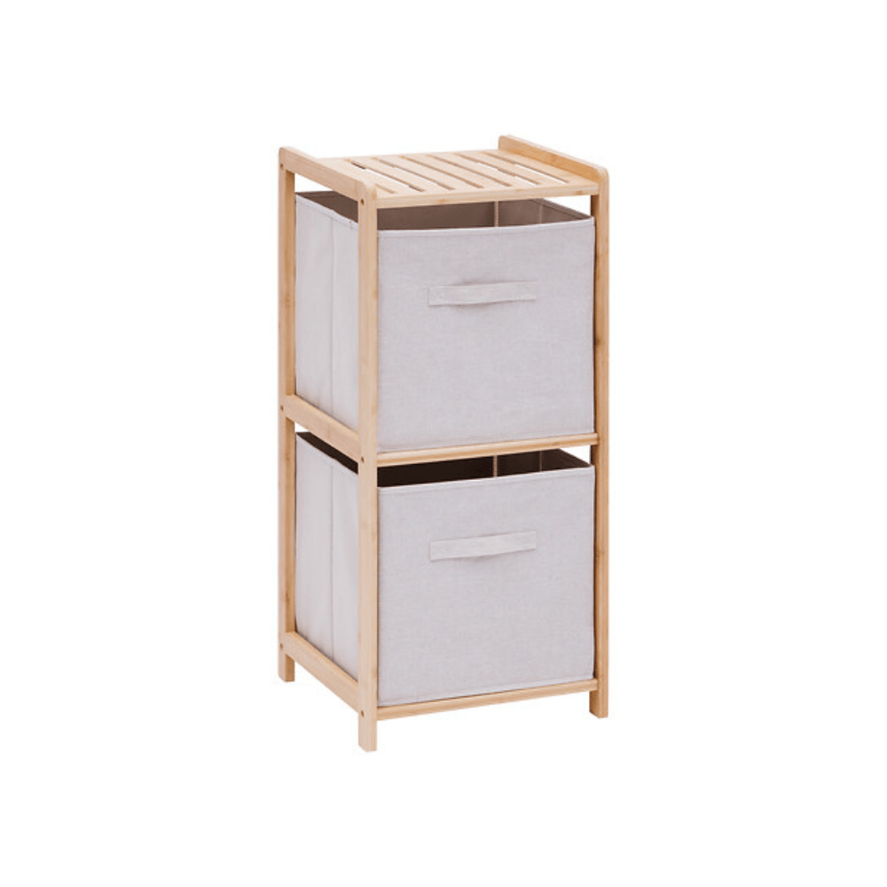 Alpha 55 Étagère 2 Niveaux Tidy Box 34,7 x 33 x 77,5 cm Beige