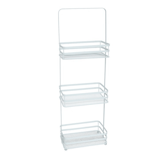 Alpha 55 Étagère blanc en métal 3 niveaux – Rangement pratique