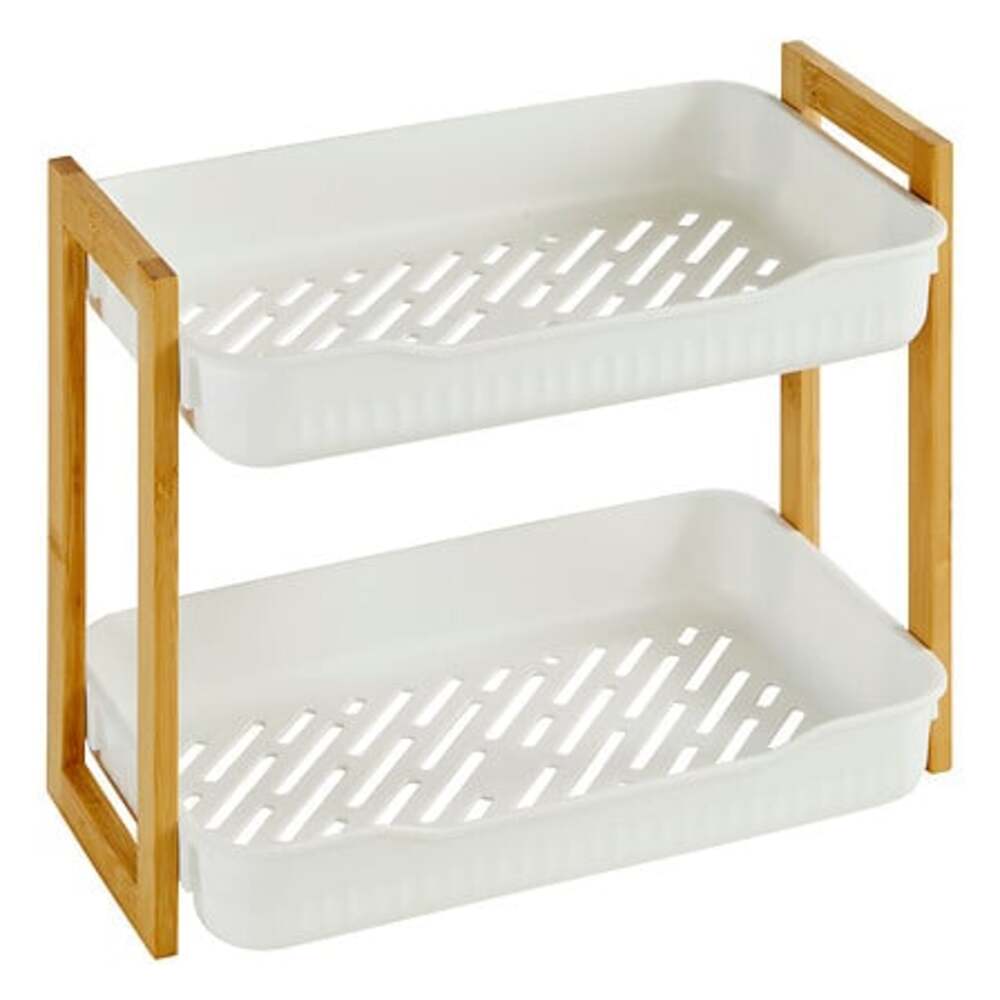 Alpha 55 Étagère "Naturéo" 2 niveaux en bambou
