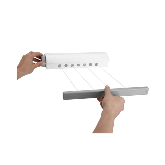Alpha 55 Étendoir linge automatique 4 fils blanc