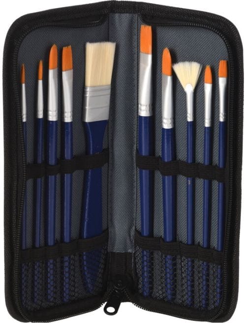 Alpha 55 Etui de 10 pinceaux longs