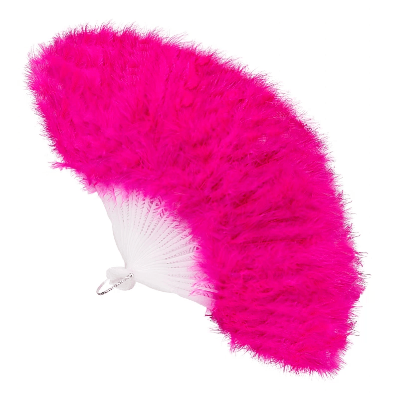 Alpha 55 Eventail en plumes fuschia