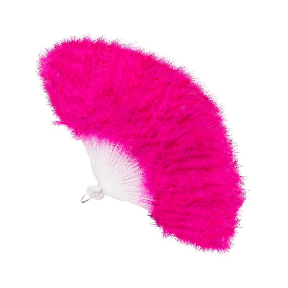 Alpha 55 Eventail en plumes fuschia