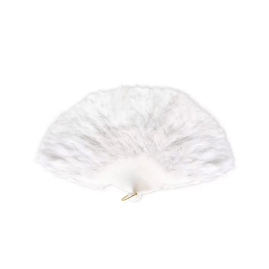 Alpha 55 eventail Éventail à Plumes Blanc – Accessoire Déguisement