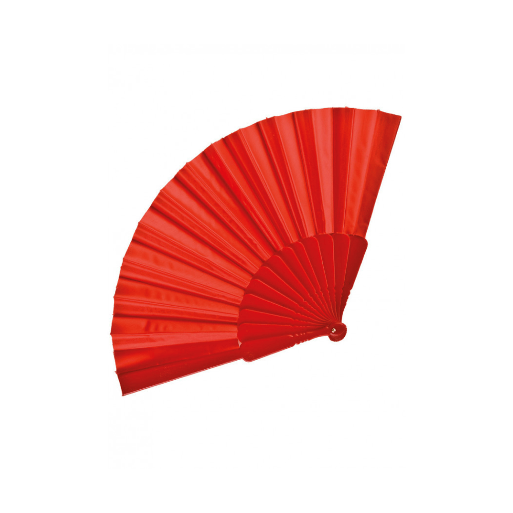 Alpha 55 eventail rouge Eventail en tissu
