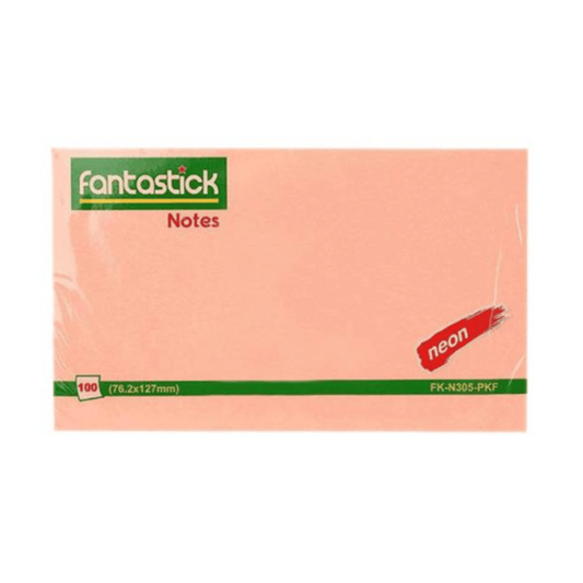 Alpha 55 Fantastick Colle-Notes 100 Feuilles 3x5" Rose Néon