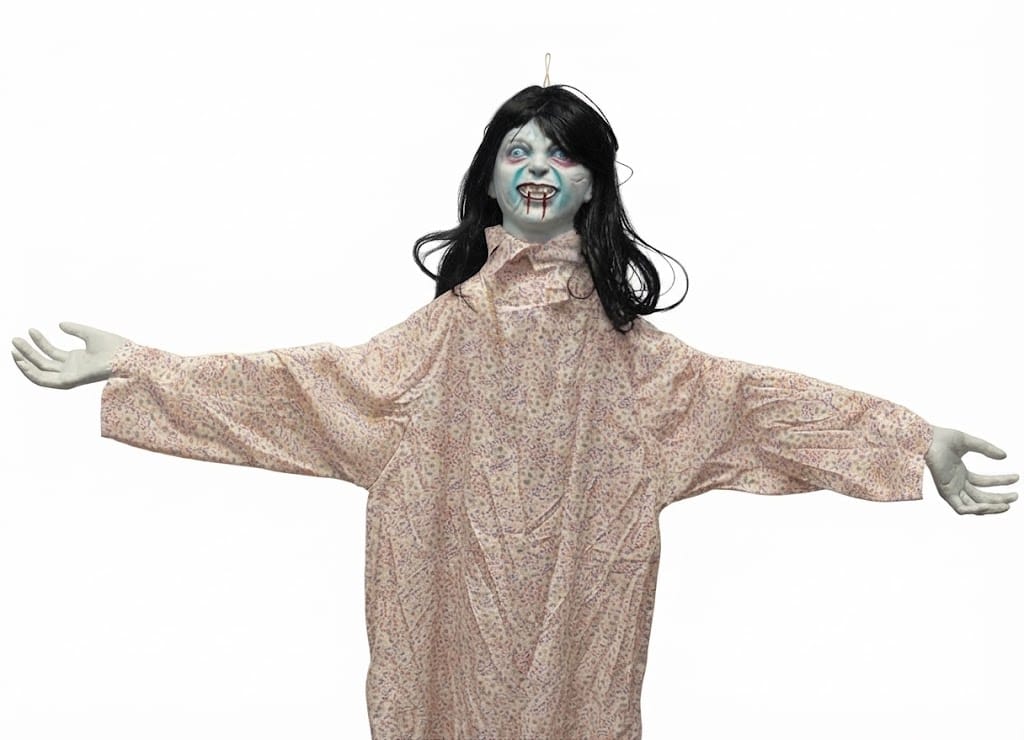 Alpha 55 Fantôme Fille à Suspendre LED et Son 133 cm Halloween