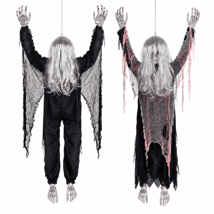Alpha 55 Fantôme Grimpant Mural 156 cm – Décoration Halloween
