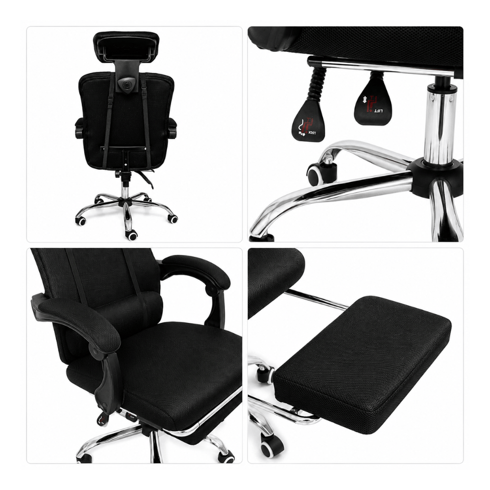 Alpha 55 Fauteuil de Bureau Président – Chaise de Bureau Ergonomique