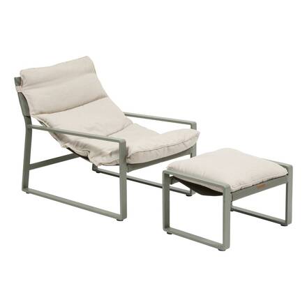 Alpha 55 Fauteuil Relax Lambinio avec Repose-Pieds en Aluminium