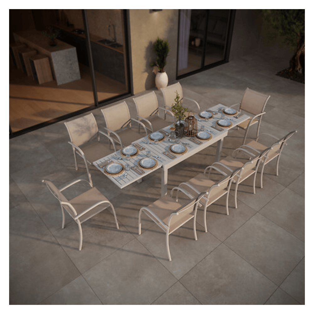 Alpha 55 Fauteuil Repas Empilable Piazza Aluminium